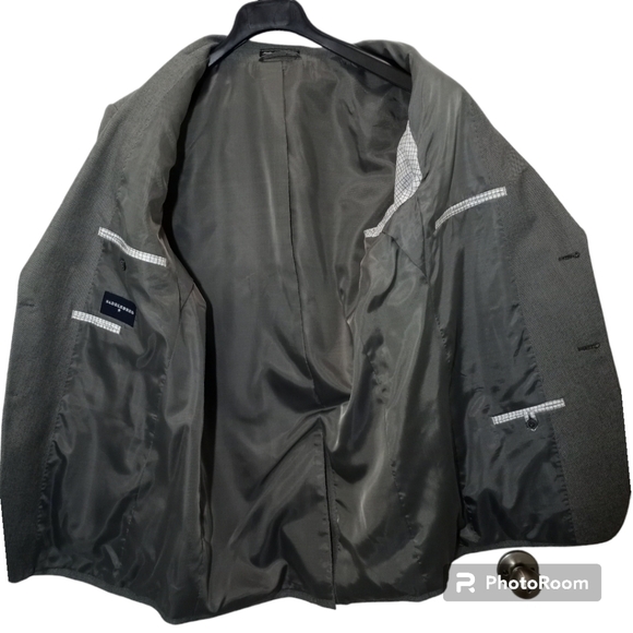 Saddlebred Gray Blazer Suit Jacket Coat Size 42L - Picture 2 of 13